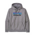 Sudadera Patagonia P-6 Logo Uprisal Hoody Hombre Gris