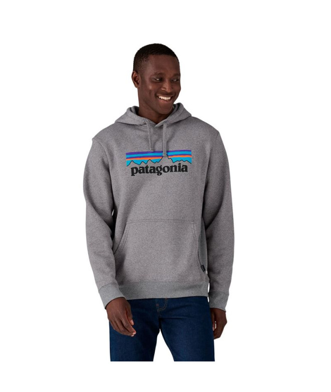Sweat Patagonia P-6 Logo Uprisal Hoody Homme Gris