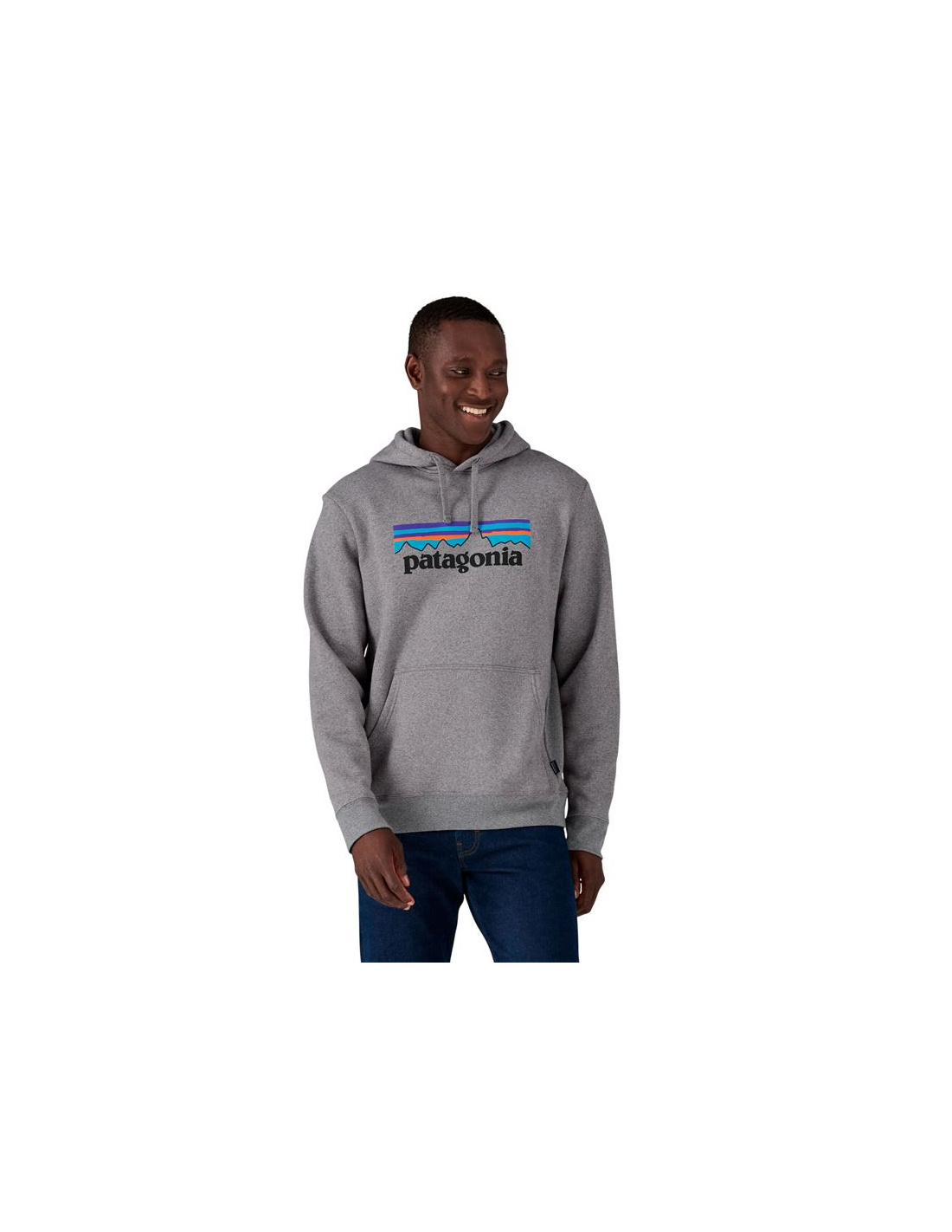 Sudadera Patagonia P-6 Logo Uprisal Hoody Hombre Gris Atmósfera