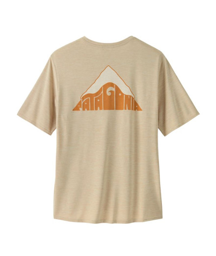 T-shirt Patagonia Cap Cool Daily Graphic Lands Homme Beige