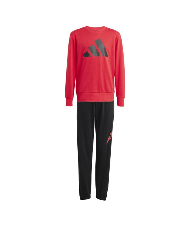 Calça adidas Bl French Terry Jog 240 Infantil Rubpur/Negro