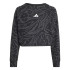 Sweat adidas Jg Future Icons Aop Haut Fille Noir/Charbon/Blanc