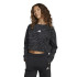 Sweat adidas Jg Future Icons Aop Haut Fille Noir/Charbon/Blanc
