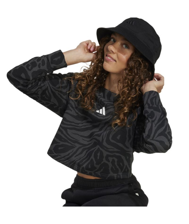 Moletom adidas Jg Future Icons Aop Top Menina...