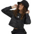 Sweat adidas Jg Future Icons Aop Haut Fille Noir/Charbon/Blanc