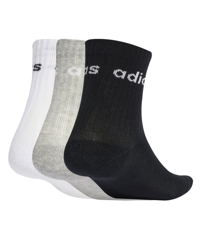 Chaussettes adidas Lin Kids Crw 3P Enfant Blanc...