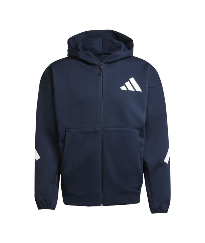 Sweat adidas Z.N.E. Fz Homme Bleu Marine