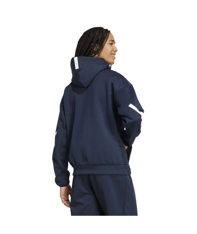 Moletom adidas Z.N.E. Fz Homem Azul Marinho