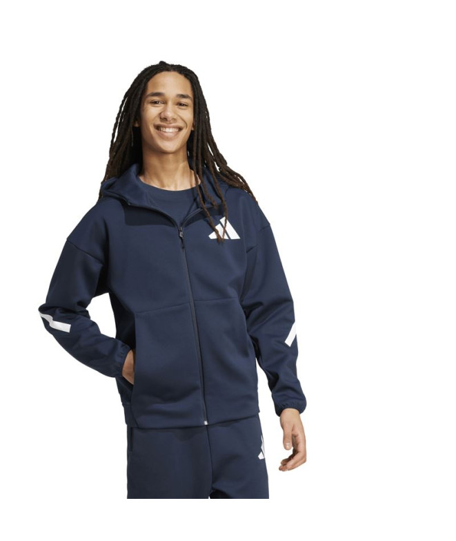 Moletom adidas Z.N.E. Fz Homem Azul Marinho