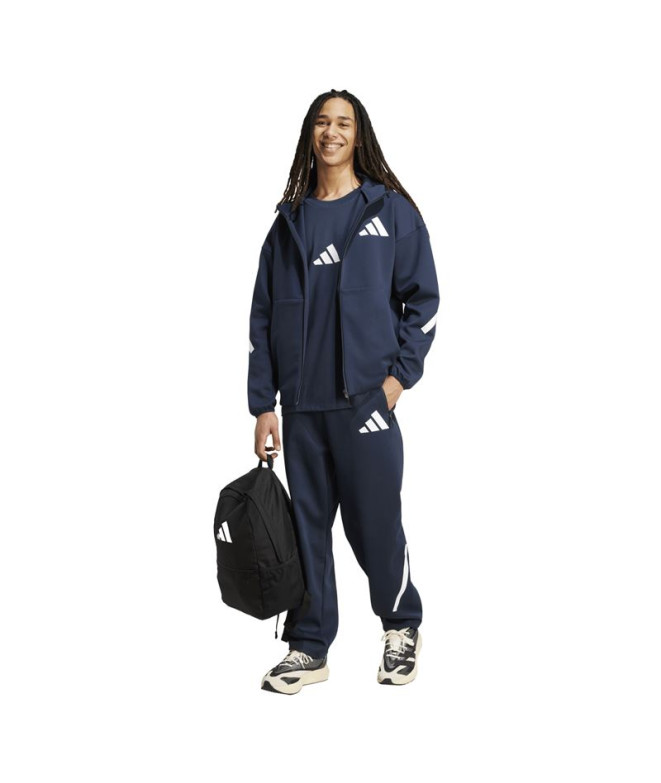 Sweat adidas Z.N.E. Fz Homme Bleu Marine