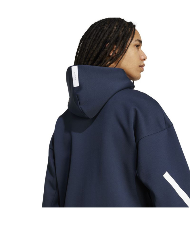 Moletom adidas Z.N.E. Fz Homem Azul Marinho