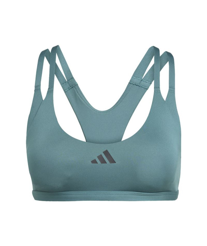 Sujetador Sportif de Fitness adidas Aerim Ls Strngt Femme Bleu