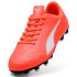 Botas de futebol Puma Vitoria II Fg/Ag Infantil Glowing Vermelho/Branco