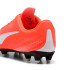 Botas de futebol Puma Vitoria II Fg/Ag Infantil Glowing Vermelho/Branco