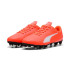 Botas de futebol Puma Vitoria II Fg/Ag Infantil Glowing Vermelho/Branco