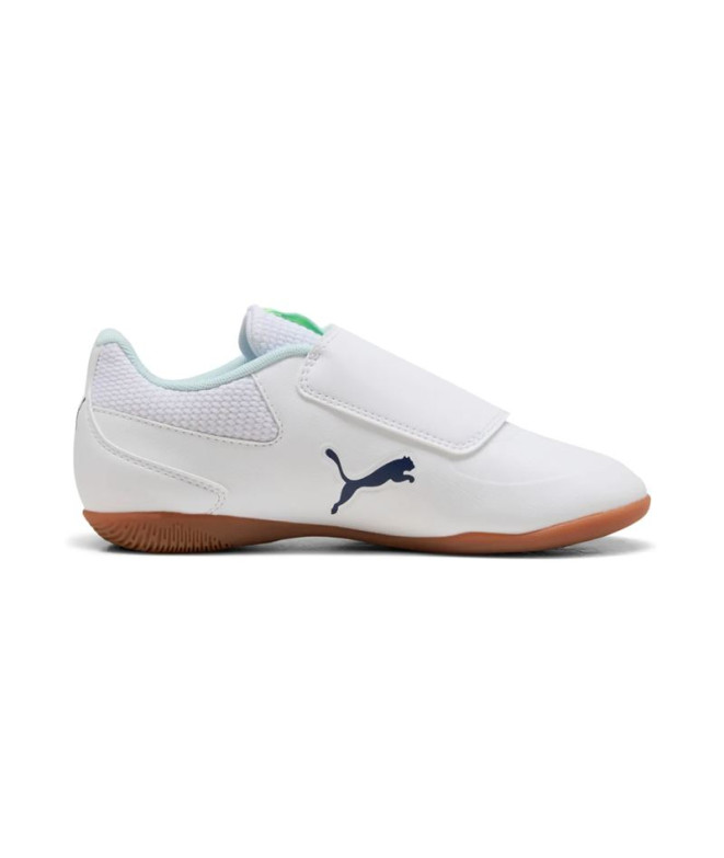 Chaussures de Futsal Puma Truco III V Enfant Blanc/Aqua/Fizz Light