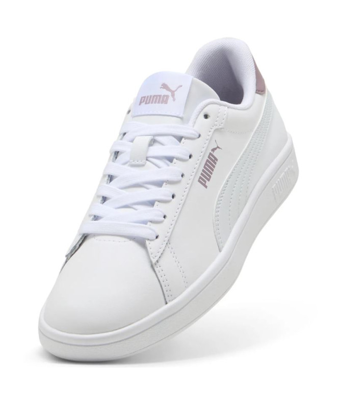 Sapatilhas Puma Smash 3.0 L Branco/Prateado