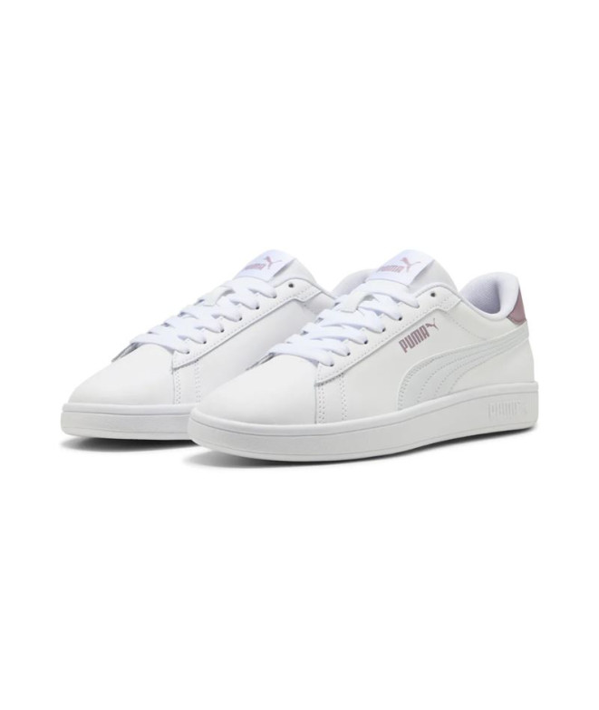 Sapatilhas Puma Smash 3.0 L Branco/Prateado