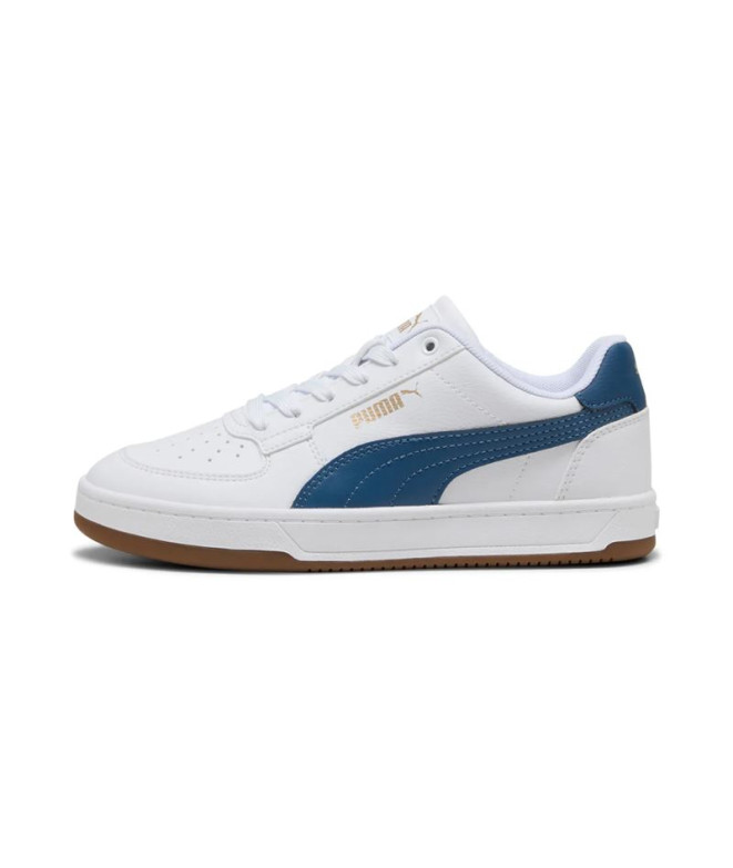 Sapatilhas Puma Caven 2.0 Infantil Branco/Índigo Escuro/Goma