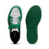 Chaussures de Puma Puma Rebound V6 Lo Ac+ Ps Enfant Blanc/Noir/Archive Vert