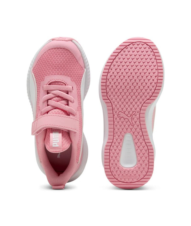 Chaussures Puma Flyer 3 Ac+ Ps Enfant Rose/Blanc