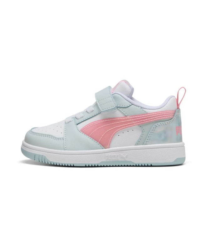 Chaussures Puma Rebound V6 Lo S Fille Sea Glass/Rose
