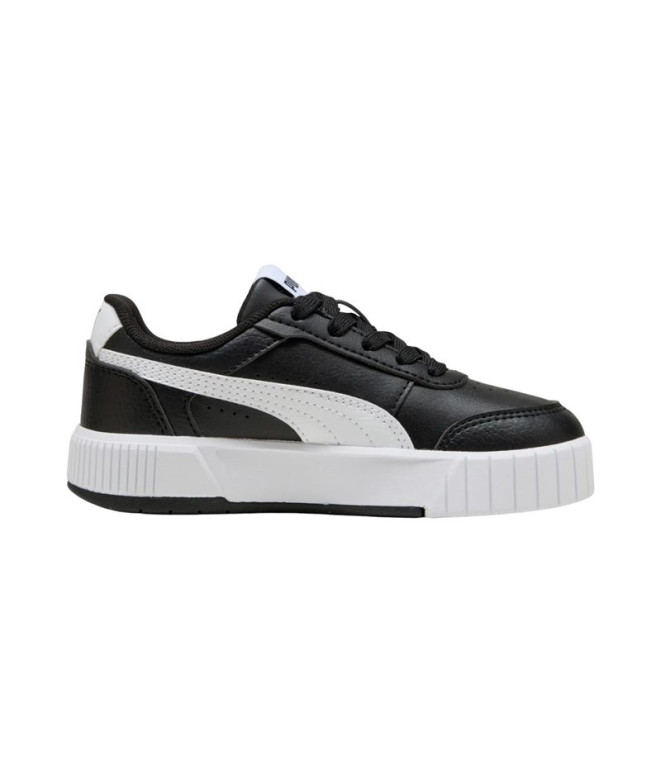 Sapatilhas Puma Carina Mia Ps, Preto- Branco Menina