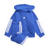 Ensemble Adidas 3 Bandes Fl Hd Jog Bébés Bleu / Blanc / Blanc