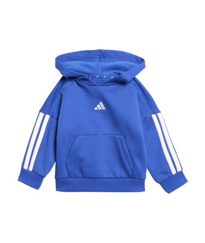 Conjunto Adidas 3 Bandas Fl Hd Jog Bebês Azul /...