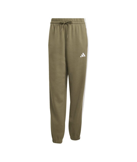 Calça adidas 3 Bandas Fl C Mulher Verde / Branco