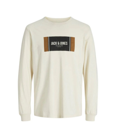 Camiseta Jack and Jones Jjhayato Ls Crew Hombre Antique...