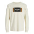 Camiseta Jack and Jones Jjhayato Ls Crew Hombre Antique Blanco