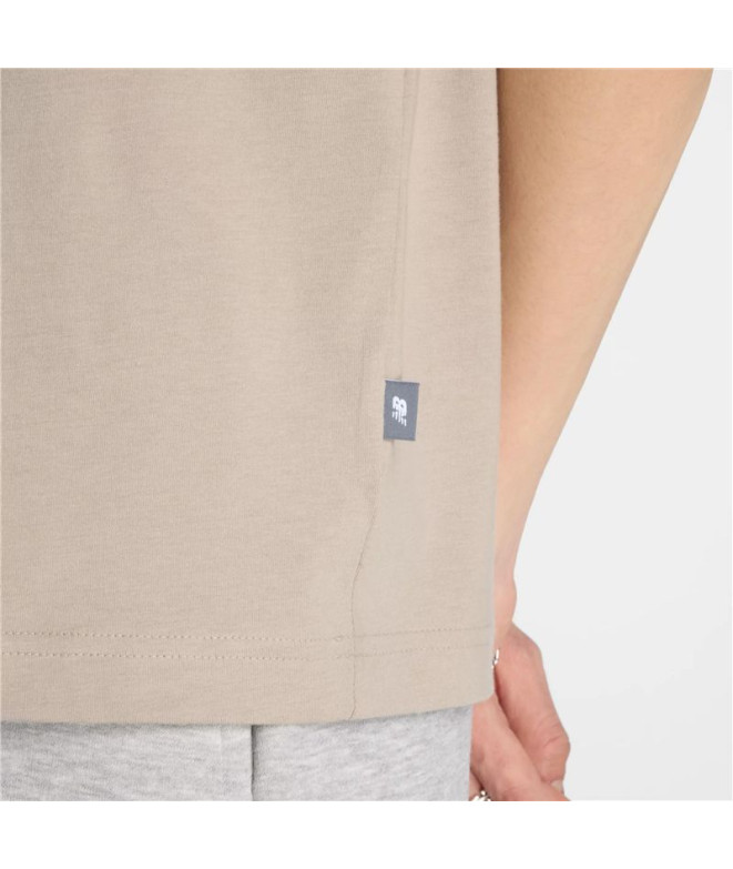 T-shirt New Balance Chrome Runner Homme Beige