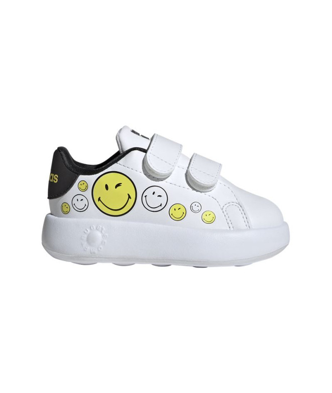 Chaussures adidas Advantage Smiley Cf Enfant Blanc