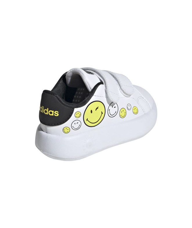 Chaussures adidas Advantage Smiley Cf Enfant Blanc