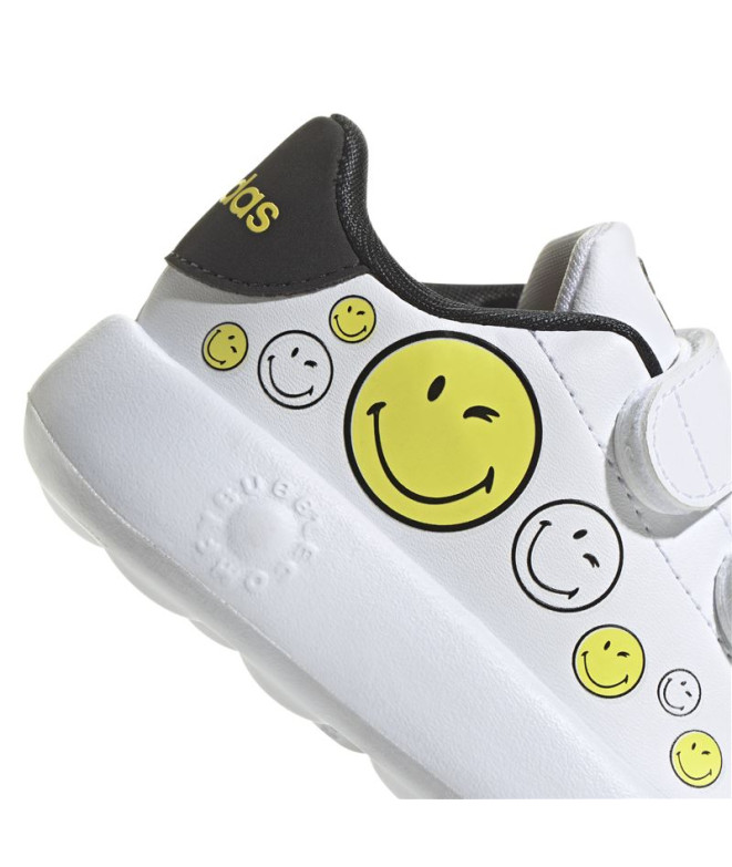 Chaussures adidas Advantage Smiley Cf Enfant Blanc