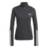 Moletom de Fitness adidas Essentials Hyglm 1/4Zip Mulher Preto