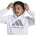 Moletom de Futebol adidas Real Madrid Hoodie Infantil Branco