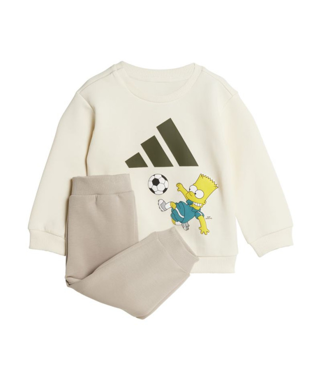 Conjunto adidas I Sim Jog Infantil Branco