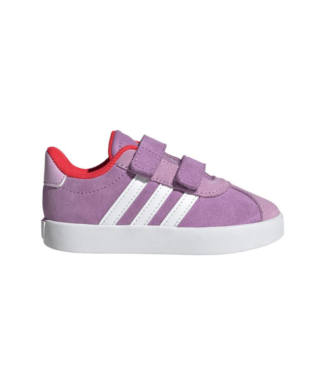 Sapatilhas adidas VL Court 3.0 Cf Infantil Púrado / Preto / Vermelho
