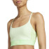 Sujetador Sportif de Fitness adidas Hyg Rib Bralett Femme Vert