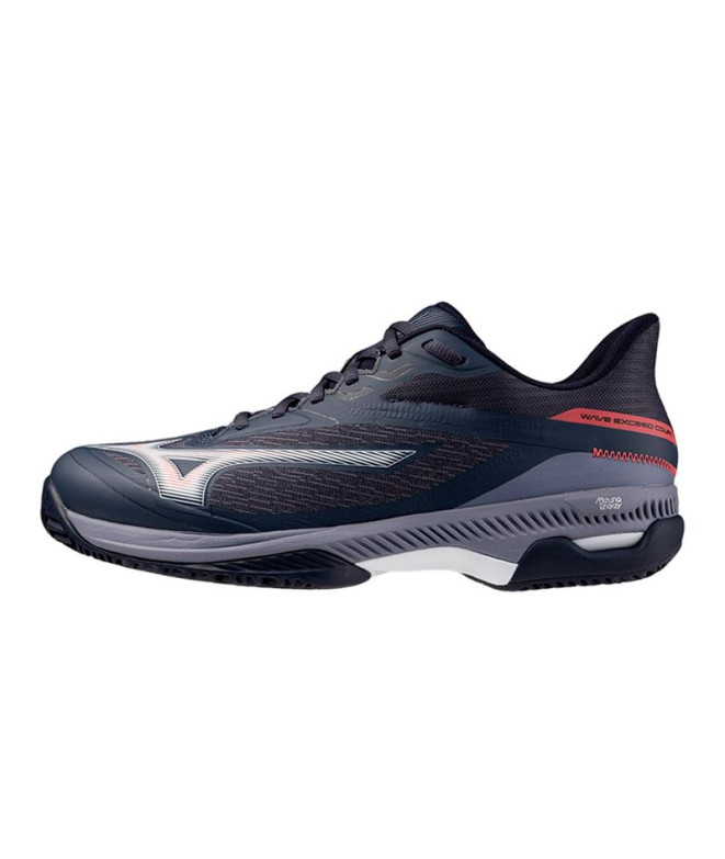 Sapatilhas de Pádel Mizuno Wave Exceed Court Cc Homem Cinza/Branco/Azul