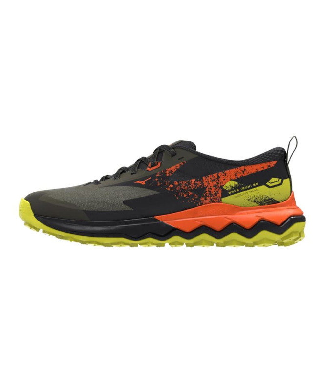 Sapatilhas de Trail Mizuno Wave Ibuki 5 Homem Folha de Uva/Laranja/Limão