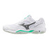 Sapatilhas de Andebol Mizuno Wave Phantom 3 Branco/Preto/Frozen Emeralda