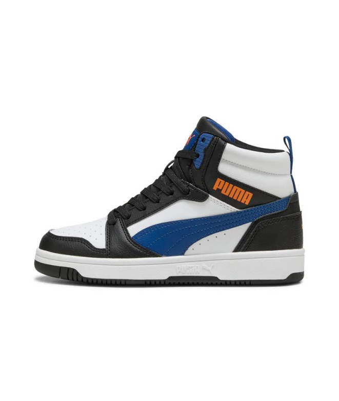 Sapatilhas Puma Rebound V6 Mid Infantil Branco/Clyde