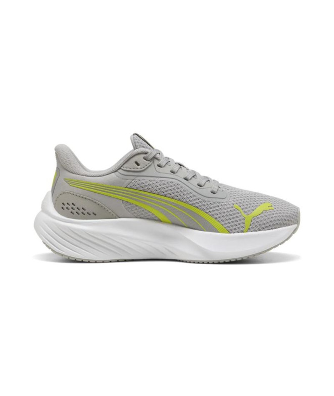 Sapatilhas Puma Pounce Lite Infantil Cinza Echo/Lime Smash