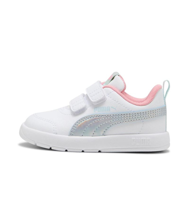 Sapatilhas Puma Courtflex V3 Space B, Branco-Mar, Bebês
