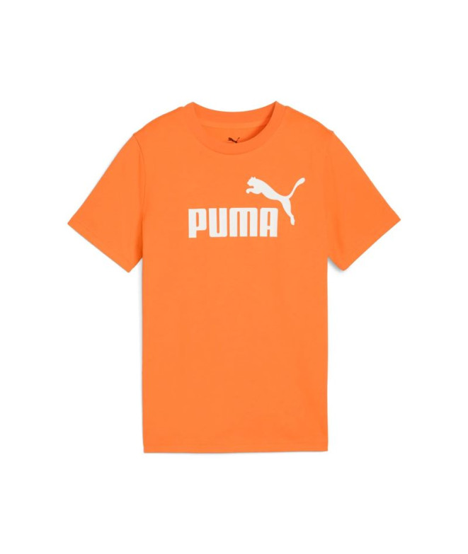 Camiseta Puma Essentials No. 1 Logo B Laranja Glo Infantil