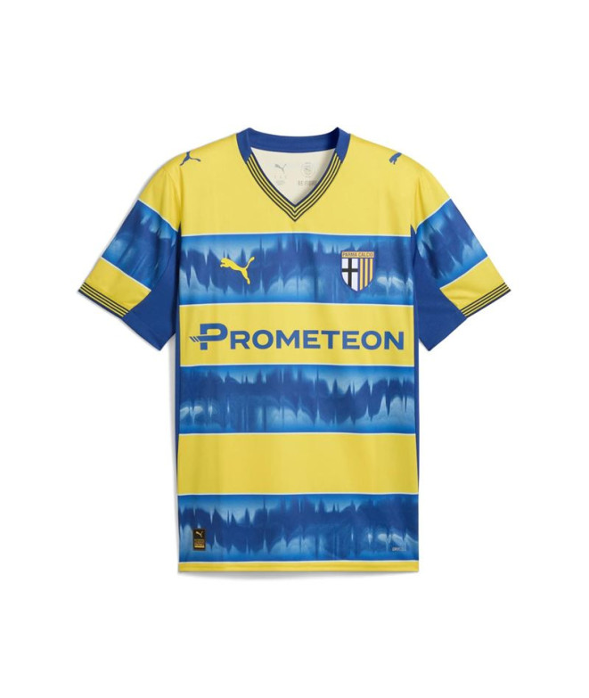 Camiseta de Futebol Puma Parma Calcio Away Je Faster Yellow Homem