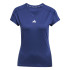 Camiseta de Fitness adidas We Min Mulher Azul Escuro/Branco